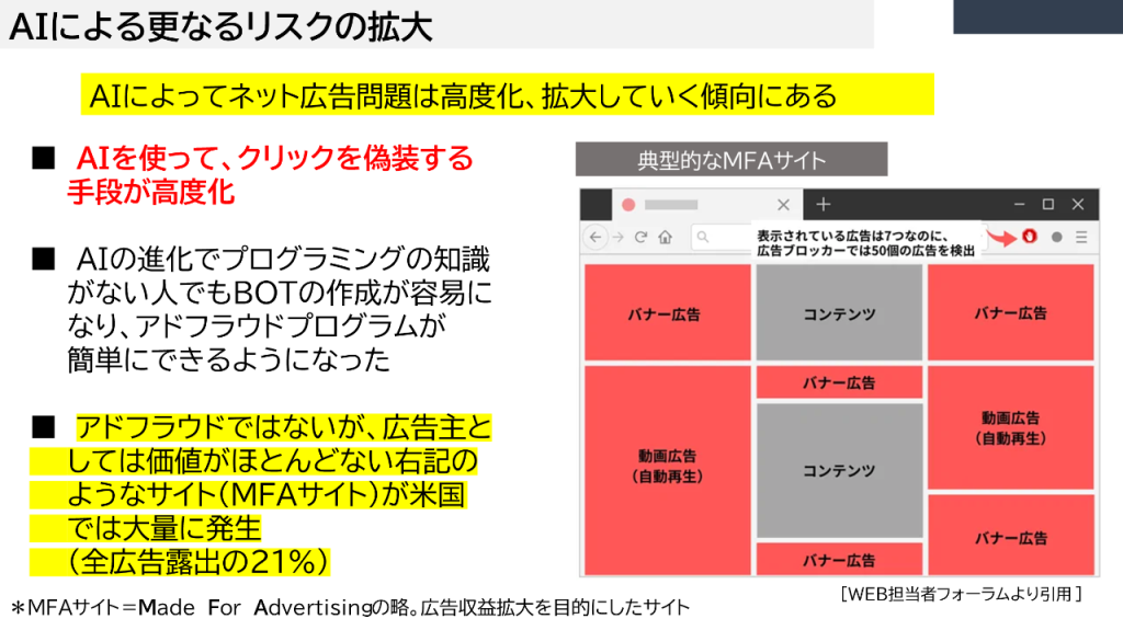 画像：AIによる更なるリスクの拡大